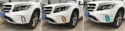バンパー ホワイト イエロー ブルー GLA200 2015-2016 メルセデス ベンツ〜GLA180 2017-2018 メルセデス ベンツ AL-OO-0806 AL_4
