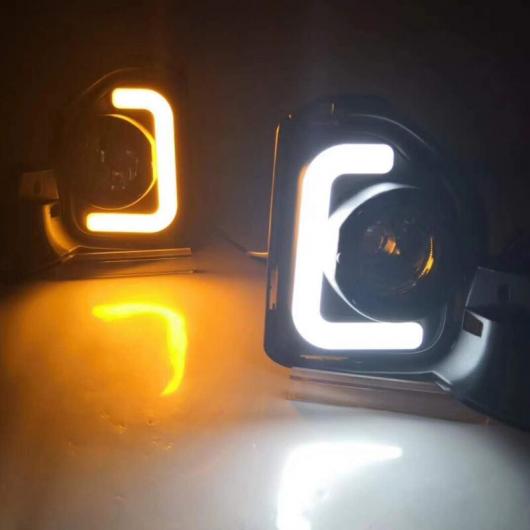 LED デイタイム ランニング ライト フォグ ランプ 適用: ハイエース 2014-2018 LED フォグランプ カバー 12V ホワイト イエロー 2PC AL-OO-0924 AL｜apagency02｜05