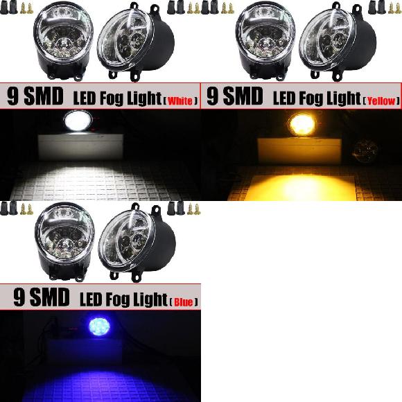 4000lm フォグライト LED デビル アイ DRL H11 12V スタイリング 適用: トヨタ RAV4 9 SMD ホワイト〜9 SMD ブルー AL OO 0936 AL :504655010:オートパーツエージェンシー2号店