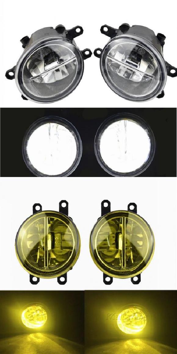 2ピース スーパー ブライト LED フォグ ヘッド ランプ 左 右 H8 H11 ソケット 適用: ホワイト ライト・イエロー ライト AL-OO-0945 AL