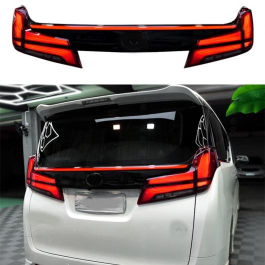 適用: トヨタ アルファード ヴェルファイア 2015-2019 リア クロス トランク テール ランプ LED ダイナミック リア ブラック・ホワイト AL-OO-0995 AL