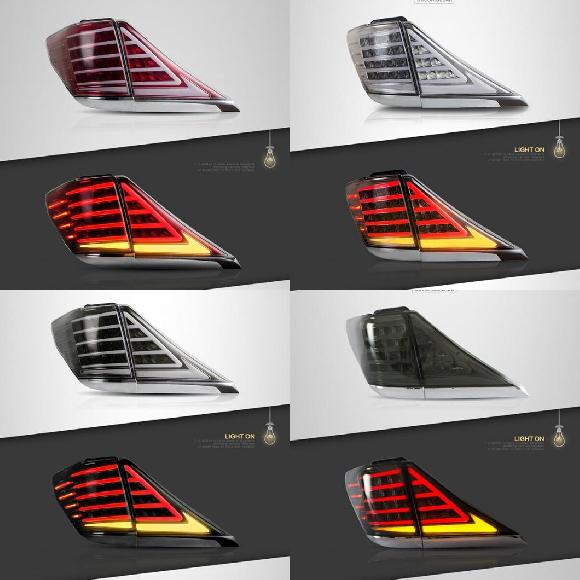 チューニング テール ライト 適用: トヨタ アルファード ヴェルファイア 2007-2013 テールライト LED DRL レッド〜ブラック AL-OO-1014 AL