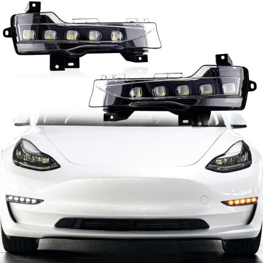 LED ホワイト デイタイムランニングライト アンバー ダイナミック シーケンシャル ウインカー ライト フォグランプ 1セット 1セット AL-OO-1194 ALの画像
