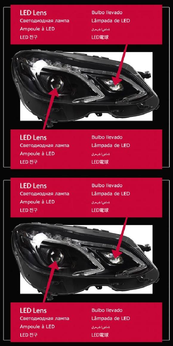 ヘッド ランプ 適用: メルセデス・ベンツ W212 W211 LED ヘッドライト 2010-2016 ヘッドライト E200 2014-2016・2010-2013 AL-OO-7884 AL