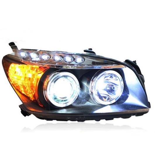 ヘッドライト アセンブリ 適用: トヨタ RAV4 2009-2013 RAV4 LED エンジェル アイ DRL Q5 バイキセノン レンズ H7 キセノン LED 6000K AL-OO-8294 AL