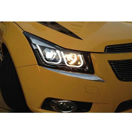 適用: クルーズ 2009 2010 2011-2014 ヘッドライト エンジェル アイ LED DRL レンズ ダブル ビーム H7 HID ロー ビームバルブなし AL-OO-8474 AL