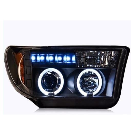 ヘッド ランプ 適用: トヨタ タンドラ 2007-2013 LED ヘッドライト セコイア LED ヘッドライト バイキセノン LED DRL オール LED AL-OO-8489 AL