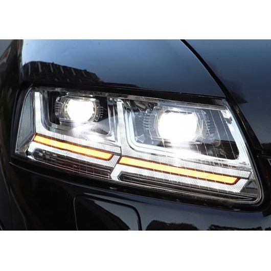 テール ランプ 適用: アウディ/AUDI A6 2005-2011 LED ヘッドライト BI-LED レンズ DRL+ウインカー ダイナミック オール LED AL-OO-8558 AL