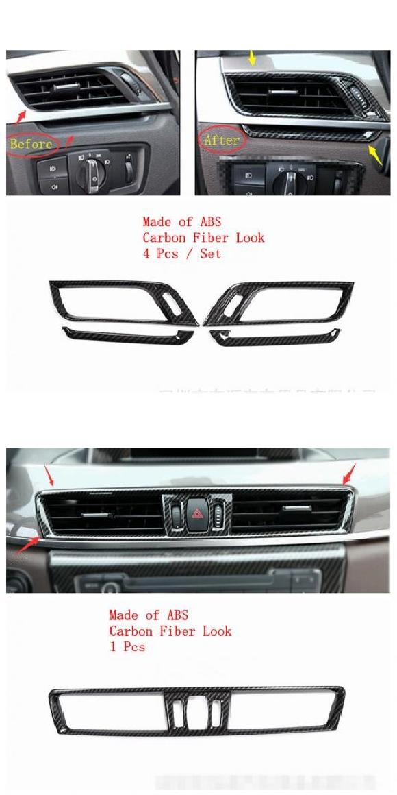 �G�A AC �M�A �{�b�N�X ���[�h ���C�g �R���g���[�� �p�l�� �J�o�[ �g���� �K�p: BMW X1 F48 2016-2021 B�EL AL-OO-9179 AL