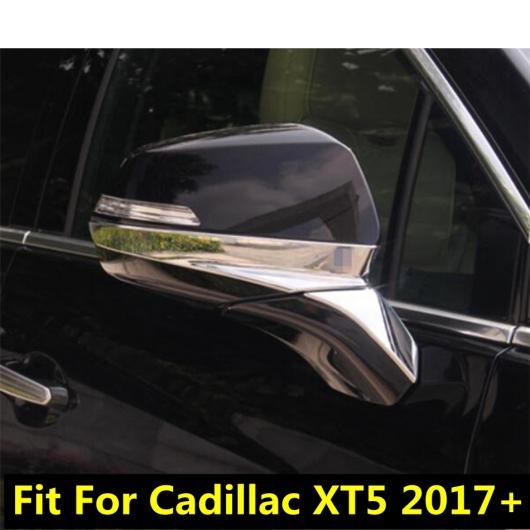 アクセサリー 適用: キャデラック/CADILLAC XT5 2017-2021 ABS クローム ドア サイド バックミラー ミラー ストリップ プロテクター AL-PP-0609 AL｜apagency02