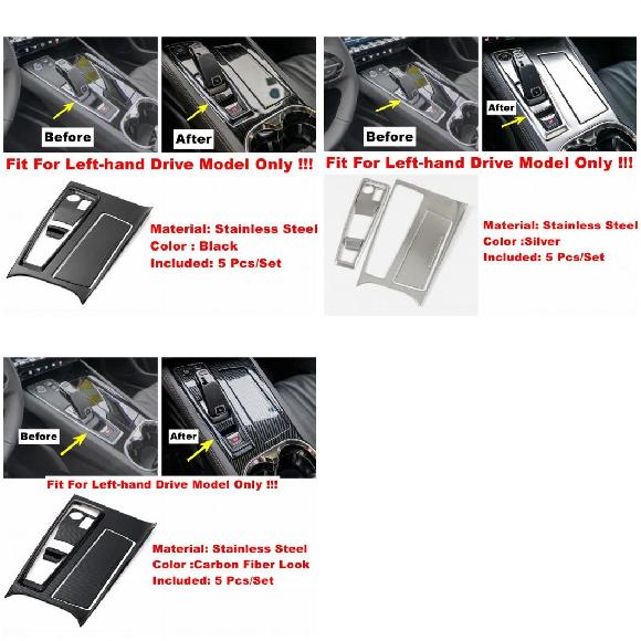 �Z���^�[ �R���g���[�� �M�A �V�t�g �{�b�N�X ���� �p�l�� �J�o�[ �g���� �K�p: �v�W���[/PEUGEOT 508 2019-2022 �u���b�N�`�J�[�{���� AL-PP-1427 AL