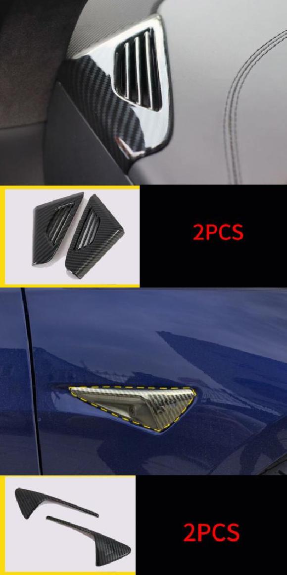 カーボン パターン 適用: テスラ/TESLA モデル X 2014-2019 ウインドウ