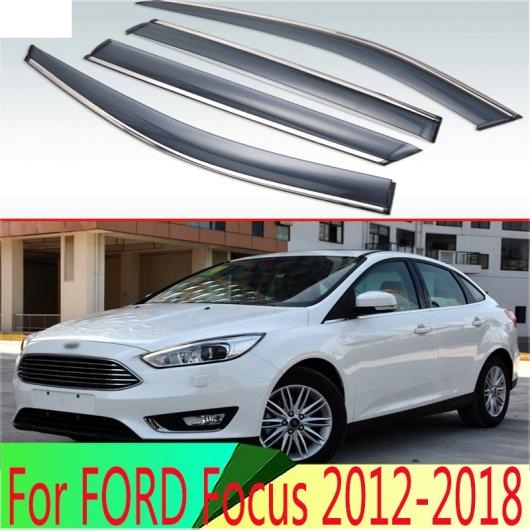 適用: フォード/FORD フォーカス 2012 2018 プラスチック エクステリア バイザー 吹き出し口 シェード ウインドウ サン レイン ガード AL QQ 3997 AL :505554780:オートパーツエージェンシー2号店