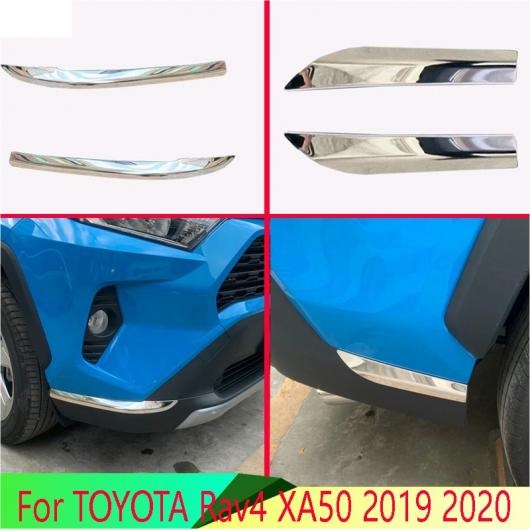 適用: トヨタ RAV4 XA50 2019 2020 ステンレス スチール フロント リア バンパー プロテクター トリム AL QQ 4861 AL :505565790:オートパーツエージェンシー2号店