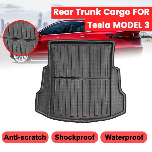 適用: テスラ/TESLA モデル 3 カーゴ ライナー ブーツ トレイ リア トランク カバー マット マット フロア カーペット マッド EVA AL QQ 5762 AL :505585350:オートパーツエージェンシー2号店