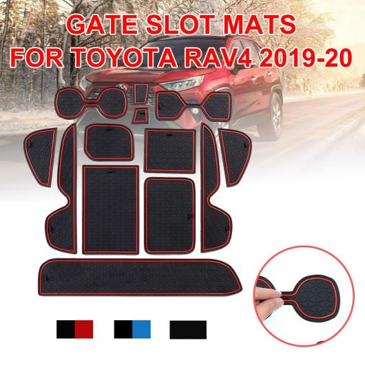 人気急上昇中 適用: トヨタ RAV4 2019 2020 XA50 RAV IV 50 アンチ-スリップ マット ゲート スロット マット カップ ラバー パッド ラグ ステッカー AL-QQ-5791 AL