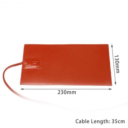 12V 100W エンジン オイルパン タンク ヒーター パッド 13×23cm オイル
