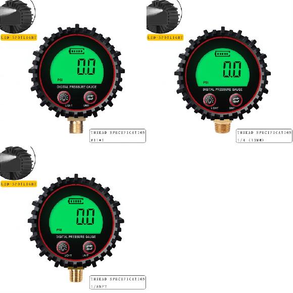 �f�W�^�� �K�X �v���b�V���[ �Q�[�W M11 1/4 1/8NPT �X�N�����[ �� �R�l�N�^ �� ���o�[ �v���e�N�^�[ M11�`1.8NPT AL-RR-3746 AL