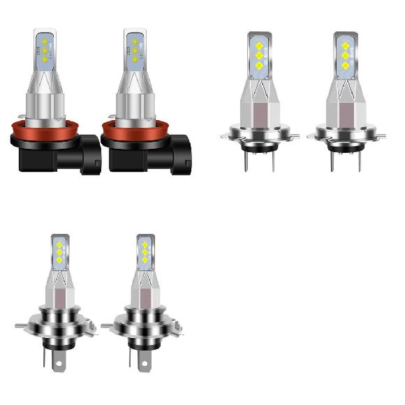 2�s�[�X H7 H4 H11 LED �w�b�h���C�g �o���u �r�[�� 24V 12V 80W �n�C �p���[ �I�[�g �t�H�O���C�g �����v 6000K 8000K �w�b�h�����v H11�`H4 AL-RR-4186 AL