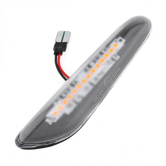 ダイナミック フロー LED ウインカー サイド マーカー ライト ウインカー シーケンシャル ランプ 適用: ブラック・クリア AL-RR-5272 ALの画像