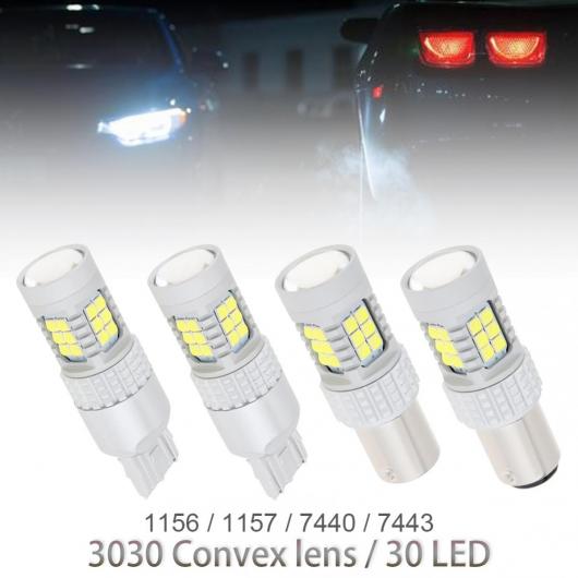 �X�[�p�[ �u���C�g CAN-BUS 1156 1157 7443 7440 LED �^�[���V�O�i�������v 20W �p���[ �u���[�L �����v DRL �f�C�^�C�� �^�C�v-7443 AL-RR-6887 AL