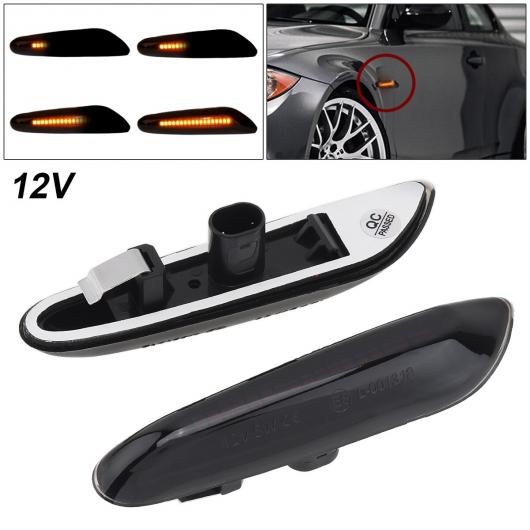 LED サイド マーカー ウインカー ライト スモーク レンズ 適用: BMW E91 E90 E92 E93 E46 E53 X3 E83 X1 E84 E81 E82 E87 E88 AL RR 7043 AL :505784470:オートパーツエージェンシー2号店