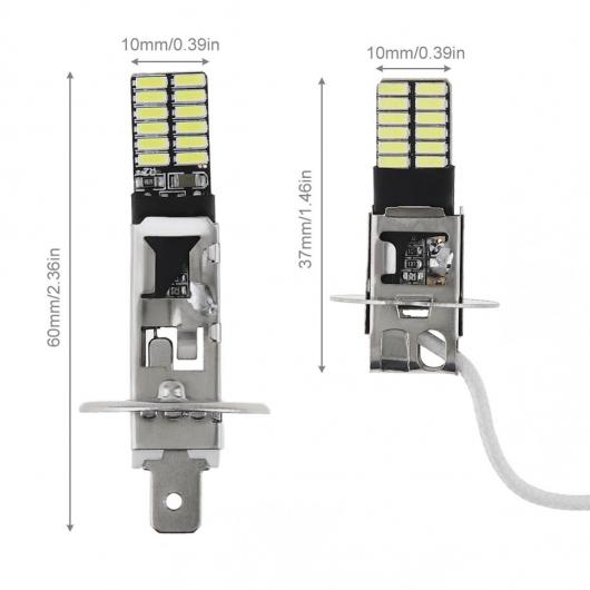 H3 H1 �h�� IP65 CAN-BUS LED �o���u �t�H�O���C�g �w�b�h���C�g 4014 24SMD 12V 6000K �����j���O ���C�g �I�[�g �I�[�g�o�C �����v H1�EH3 AL-RR-8214 AL