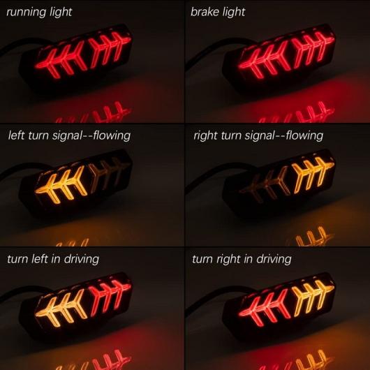 オートバイ LED テールライト ウィンカー インジケータ リア ブレーキ ストップ ライト 適用: 2020 ホンダ グロム MSX125/SF タイプA・タイプB AL-SS-1025 ALの画像