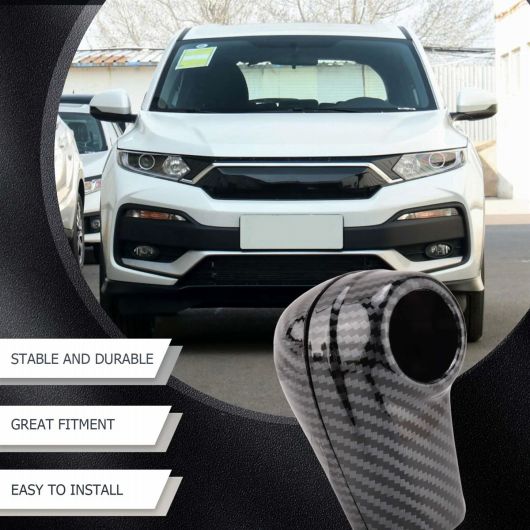 適用:ホンダ HRV HR - V ベゼル/ヴェゼル 2014 2018 2019 2020 ABS カーボンファイバー ギア シフト ノブ カバー AL-SS-3037 AL_2