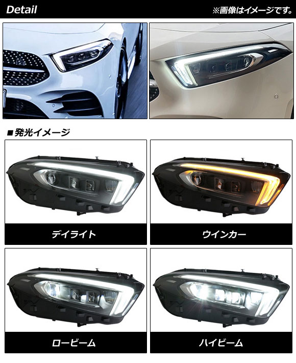 LEDヘッドライト メルセデス・ベンツ Aクラス W177 A180,A200d,A250e