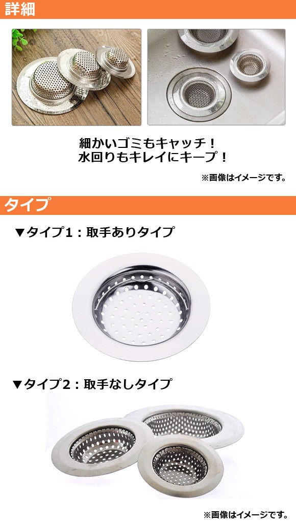 AP 排水口ゴミ受け 浅型/パンチング穴タイプ...の詳細画像1