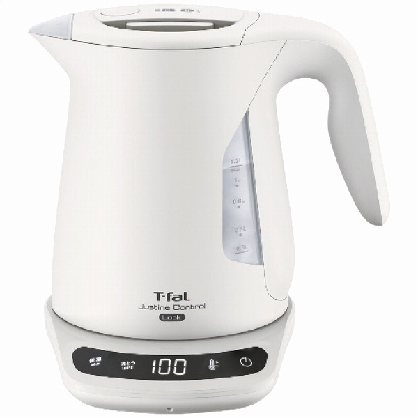 ティファール/T-fal ジャスティンロック コントロール 電気ケトル アイボリー 1.2L KO823AJP(2167-030)