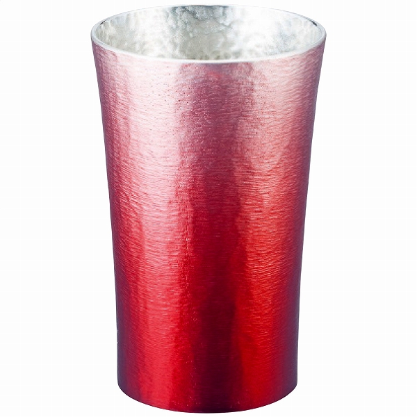 錫製タンプラー 赤 200mL 16-1-1NRD(1113-016) タンブラー-キッチン、日用品、文具