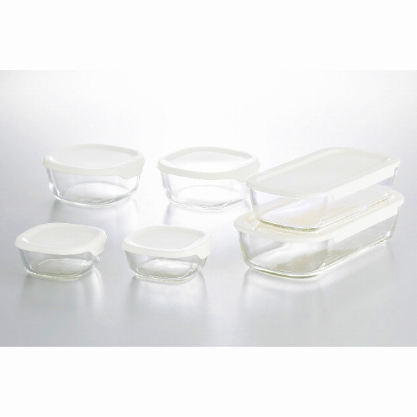 �n���I/HARIO �ϔM�K���X���ۑ��e�� 6�_�Z�b�g KSTL-5004-OW(1138-082)