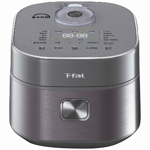 ティファール/T-fal ザ・ライス 遠赤外線IH炊飯器 メタリック 5.5合炊き RK880CJP(6172-029)