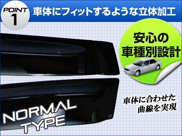 サイドバイザー トヨタ エスティマ ACR/GSR50/55W 2006年01月〜 APSVC074 入数：1セット(4枚)_1