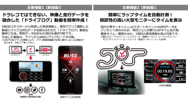 ブリッツ/BLITZ Touch-B.R.A.I.N.＋ OBDII マルチモニター 15175