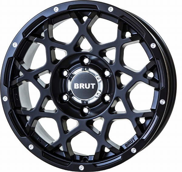 BRUT BR 55 ホイール ミルドサティンブラック 18インチ×8.0J ＋20 6H139.7 : 504892390 : オートパーツエージェンシー2号店