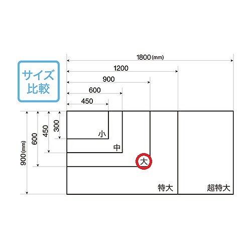 マグエックス(MagX) マグネット暗線ホワイトボードシート 大 MSHP-6090-M(19048)