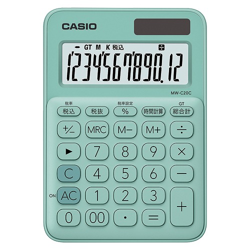 CASIO(�J�V�I) �J���t���~�j�W���X�g�d�� �~���g�O���[�� MW-C20C-GN-N(35924)