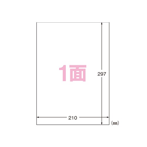 エーワン(A-one) ラベルシール インクジェット ホワイト A4 光沢フィルム ノーカット 水に強いタイプ 29281(46101)