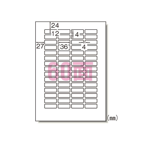 エーワン(A-one) ラベルシール プリンタ兼用 A4 60面 ネーム 31278(46116)
