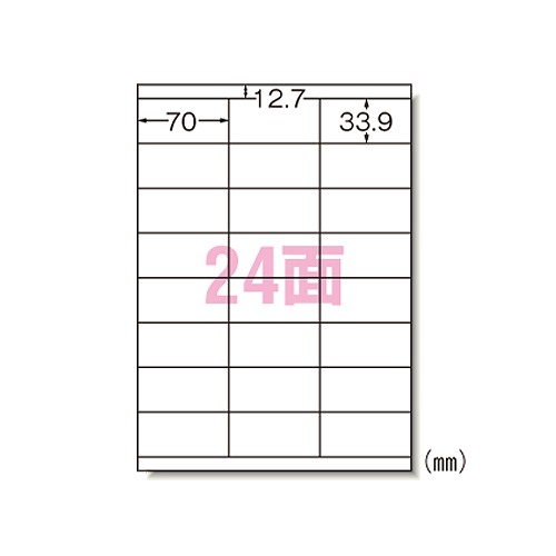 エーワン(A-one) ラベルシール プリンタ兼用 A4 宛名表示 24面 31540(09067)