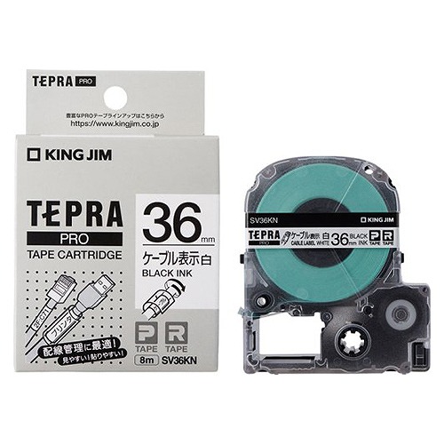 �L���O�W��(Kingjim) �e�v��PRO �e�[�v�J�[�g���b�W �P�[�u���\�����x�� SV36KN(42413)