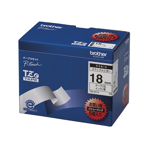�u���U�[�H�� �s�[�^�b�`�e�[�v ��/�� 18mm �����F1��(5��) TZE-241V(09848)