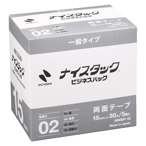 �j�`�o��(Nichiban) �i�C�X�^�b�N 15mm×30m �r�W�l�X�p�b�N �����F1��(5��) NWBP-15(71080)