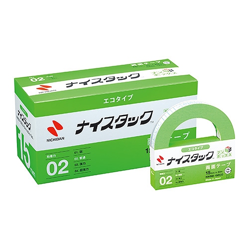 �j�`�o��(Nichiban) �i�C�X�^�b�N �u���{�b�N�X 15mm×20m �G�R�^�C�v �����F1��(10����) NWBB-15ECO(67774)