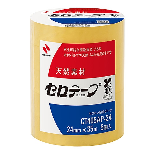�j�`�o��(Nichiban) �Z���e�[�v 24mm×35m �努 �����F1�p�b�N(5����) CT405AP-24(52611)