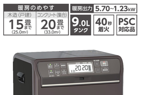 ダイニチ 石油ファンヒーター SGXタイプ ロイヤルブラウン 木造15畳