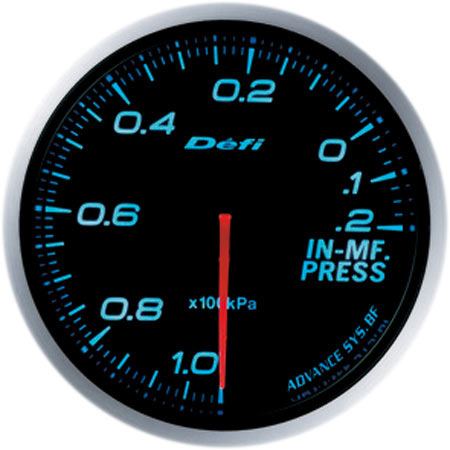 デフィ Defi-Link Meter ADVANCE BF インテークマニホールドプレッシャー計 φ60 照明色：ブルー DF10103｜apagency02